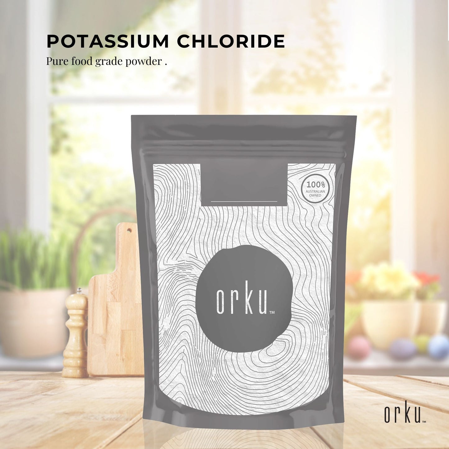 400g Potassium Chloride Powder - Pure E508 Food Grade Salt Substitute Replacer
