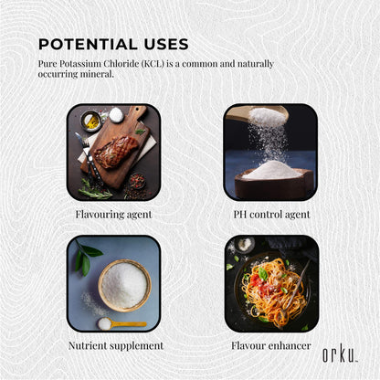 5Kg Potassium Chloride Powder Tub - Pure KCL E508 Food Grade Replacer