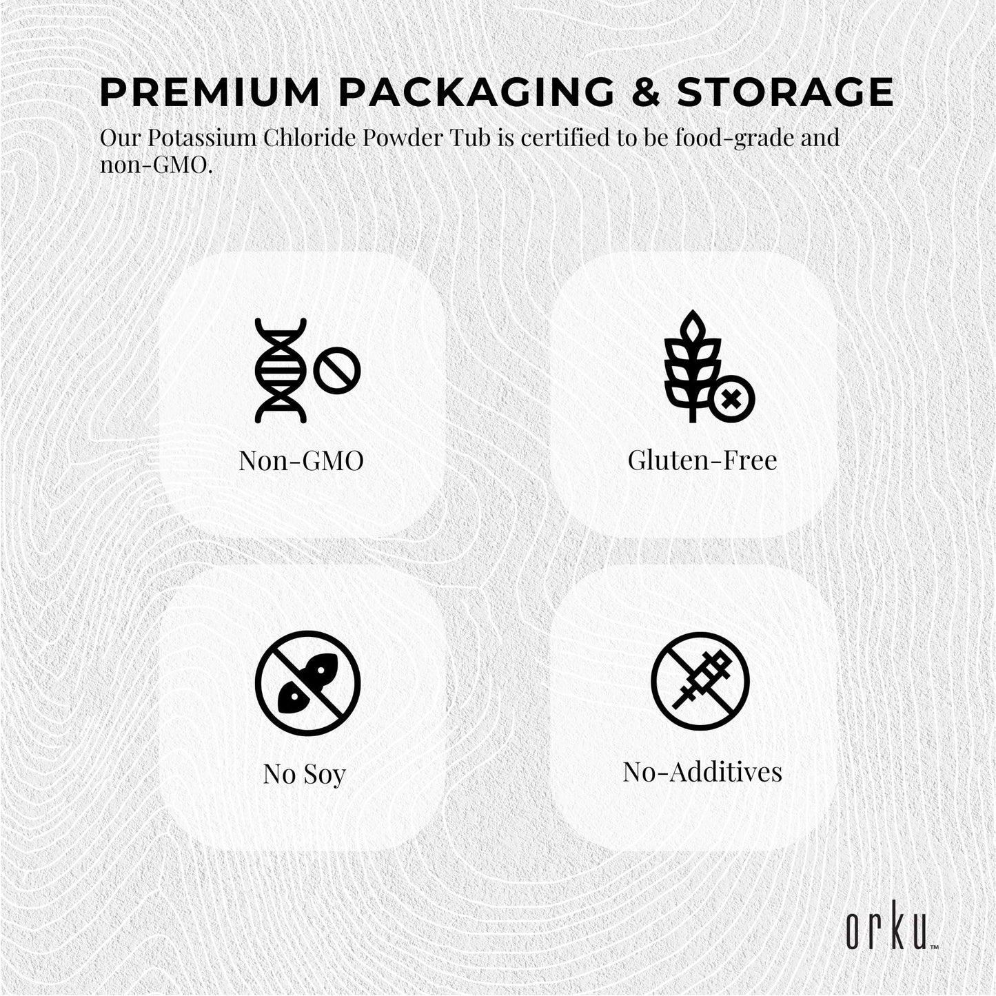 5Kg Potassium Chloride Powder Tub - Pure KCL E508 Food Grade Replacer