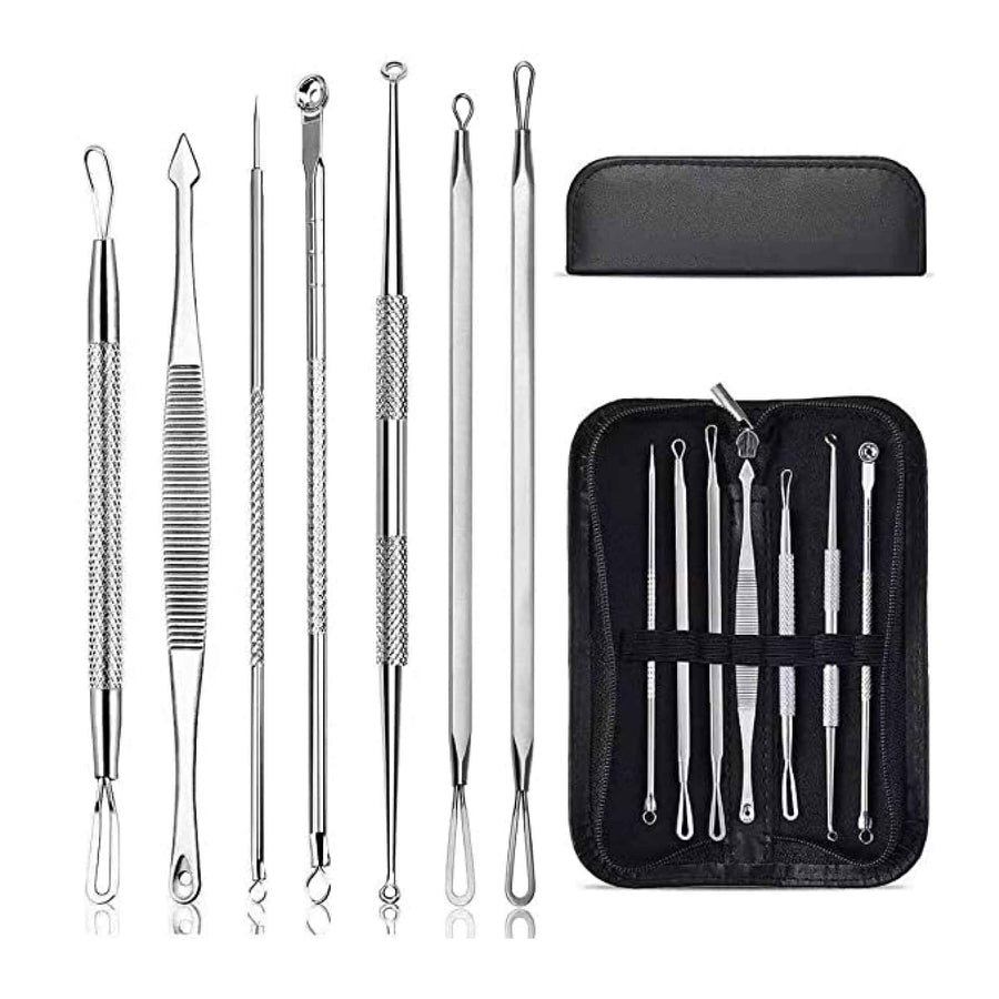 Blackhead Remover 7 Piece Tool Kit For Pimple Extraction Blemish Suction Removal - SuperSaverAU - view 1