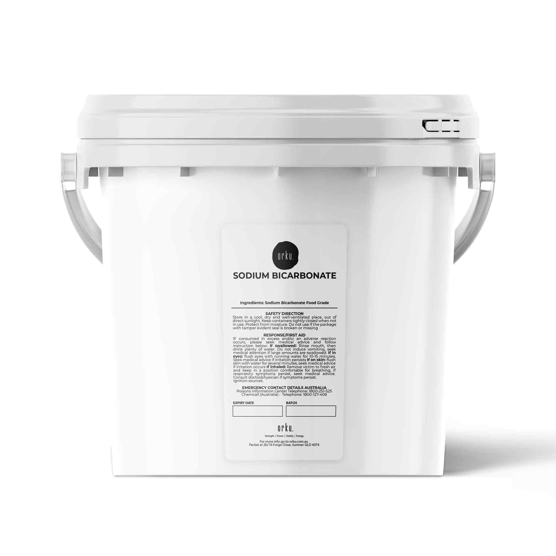 5Kg Sodium Bicarbonate Tub - Food Grade Bicarb Baking Soda Hydrogen Carbonate - SuperSaverAU - view 1