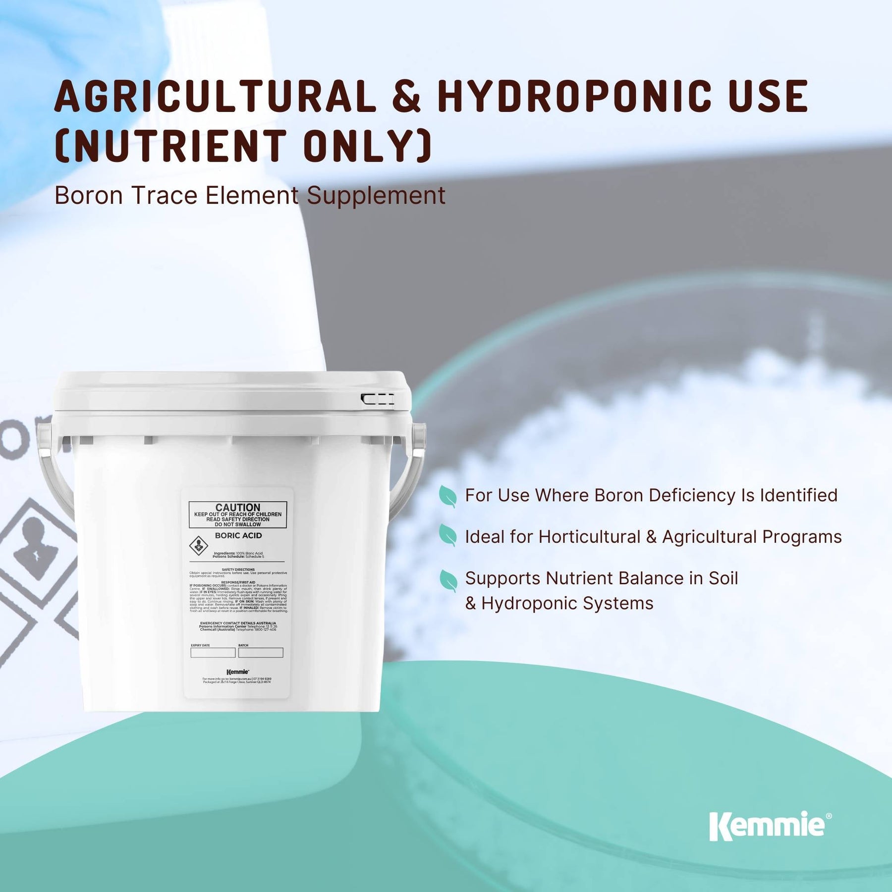 Boric Acid Powder 1Kg - 99.9% Pure, Fully Soluble, Pest Control for Ants & Roaches - SuperSaverAU - view 4