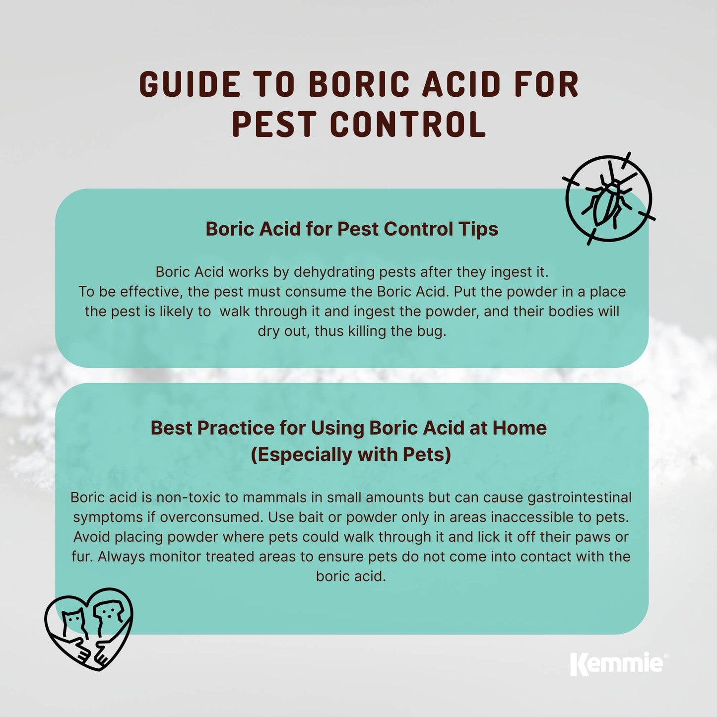 Boric Acid Powder 4.9Kg - 99.9% Pure, Fully Soluble, Pest Control for Ants & Roaches