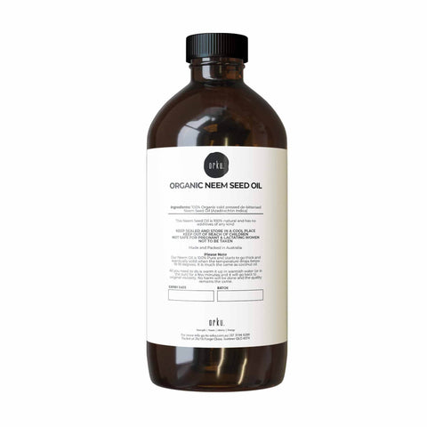 Orku 1L Organic Neem Seed Oil - Debitterised Cold Pressed Azadirachtin Indica - SuperSaverAU - view 1
