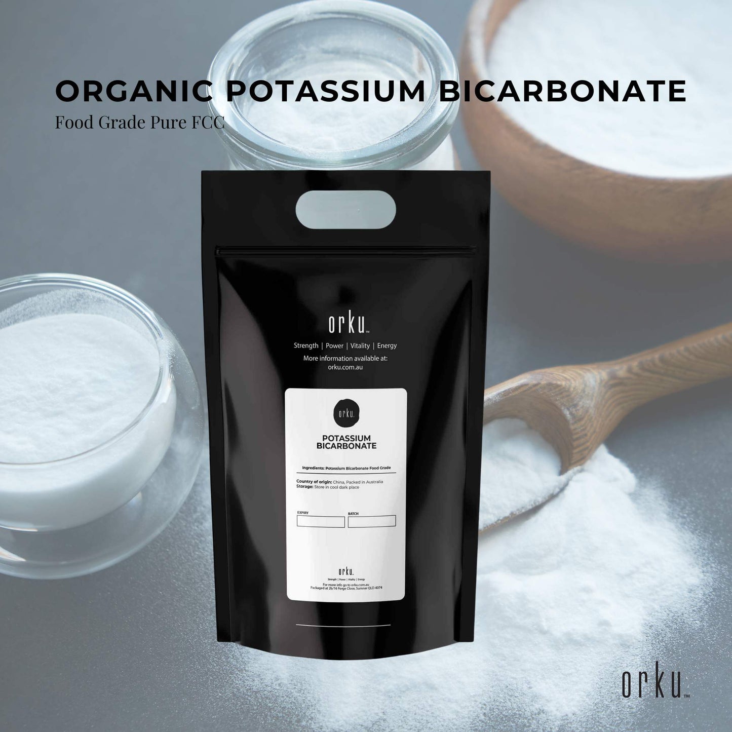 5Kg Organic Potassium Bicarbonate Powder - Food Grade for Baking & Brewing