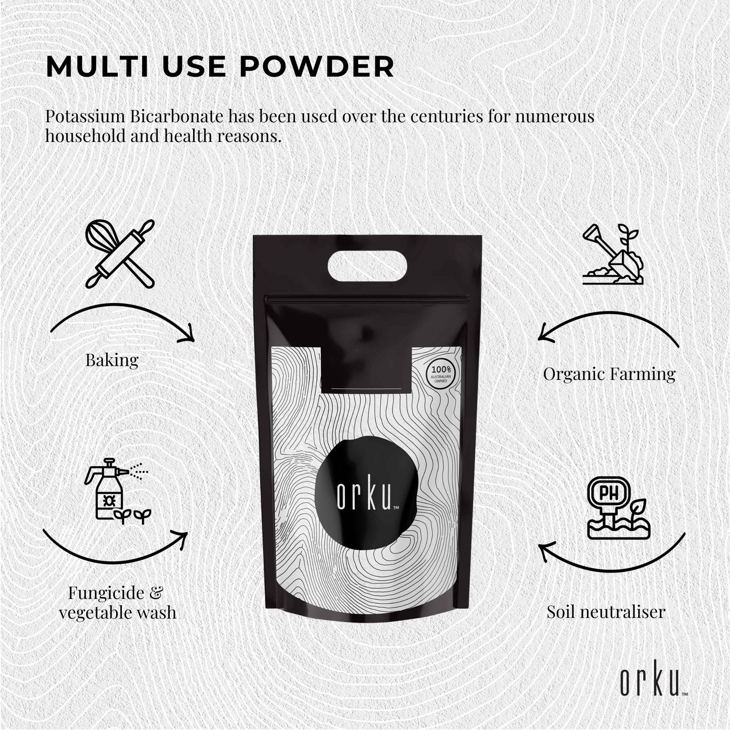 5Kg Organic Potassium Bicarbonate Powder - Food Grade for Baking & Brewing