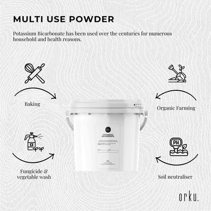 Organic Potassium Bicarbonate Powder 5Kg - Food Grade FCC for Brewing