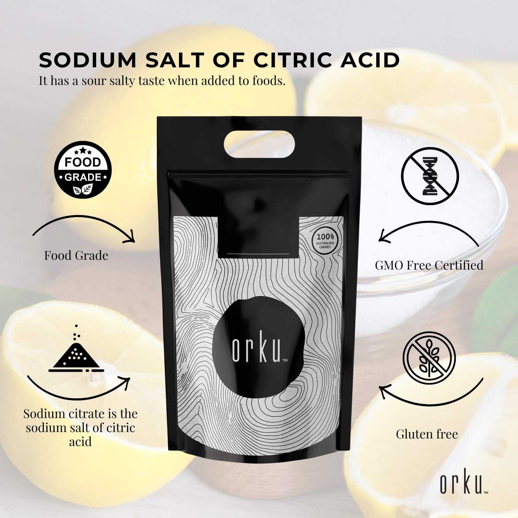 Bulk 20Kg Sodium Citrate Powder - Trisodium Food Grade Salt Acid Preservative - SuperSaverAU - view 3
