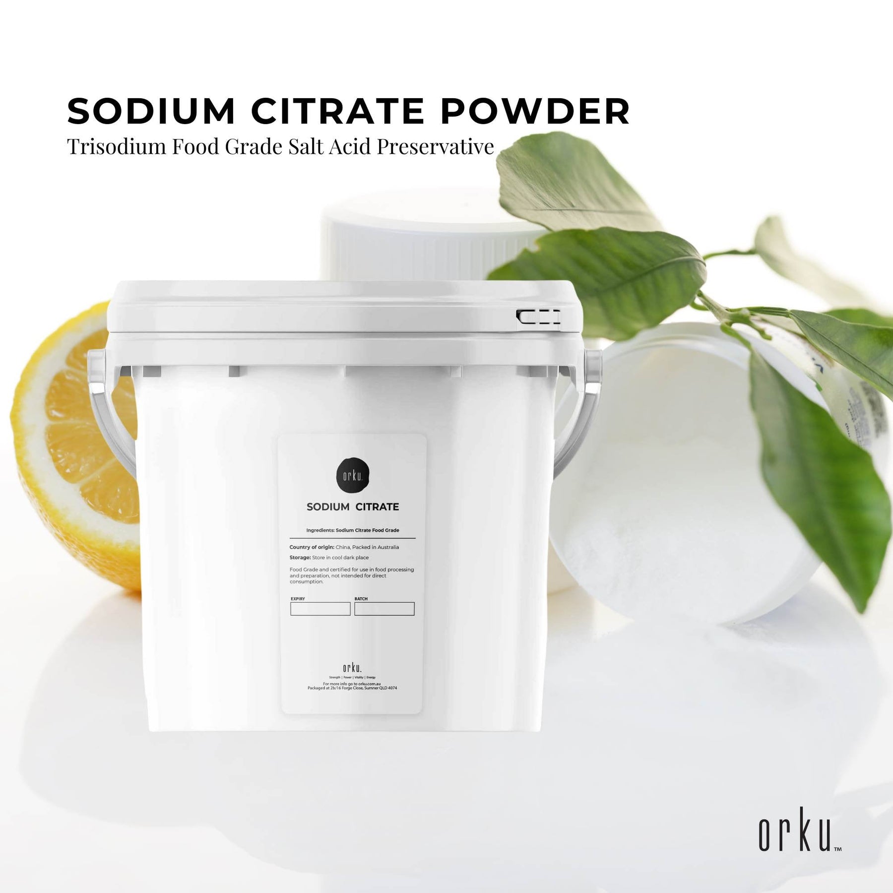 5Kg Sodium Citrate Powder Tub - Trisodium Food Grade Acid Salt Preservative - SuperSaverAU - view 1