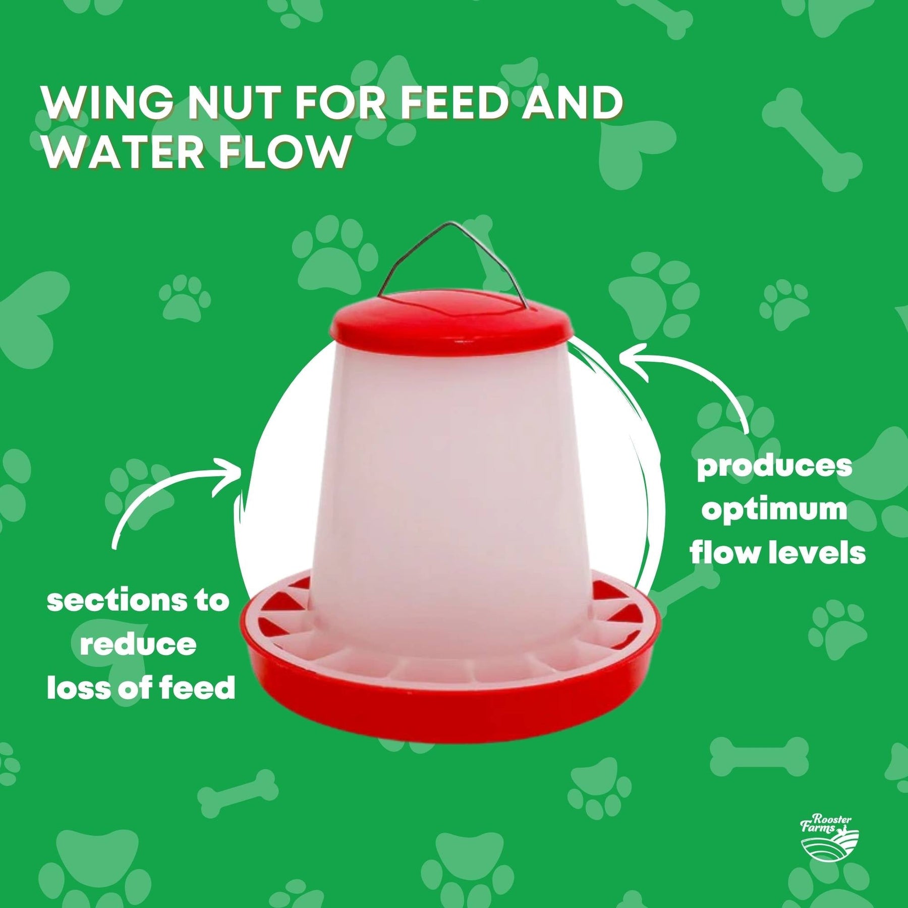 Rooster Farms 9Kg Automatic Chicken Feeder - Plastic Poultry Seed Bucket - SuperSaverAU - view 6