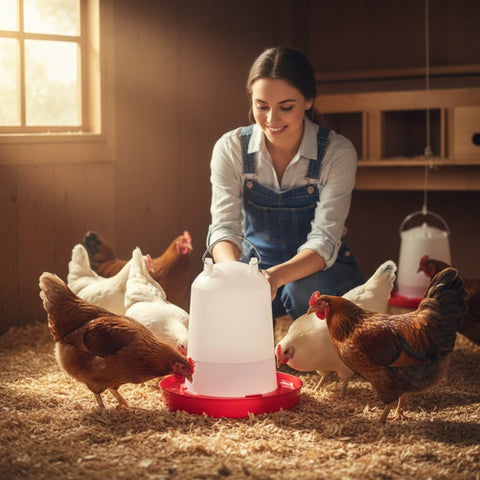 Rooster Farms 10L Automatic Chicken Drinker - Poultry Water Dispenser - SuperSaverAU - view 2