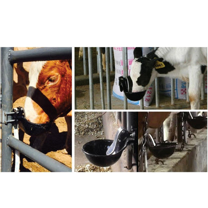 21.5cm Cast Iron Automatic Cattle Drinking Bowl with Stainless Steel Tongue