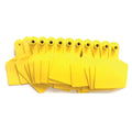 100x Yellow Large Cattle Ear Tags 7.5x10cm Blank Livestock Labels - SuperSaverAU - view 3
