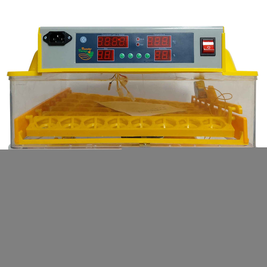 Premium Rooster Farms Automatic Electric Egg Incubator Kit - 96 Eggs