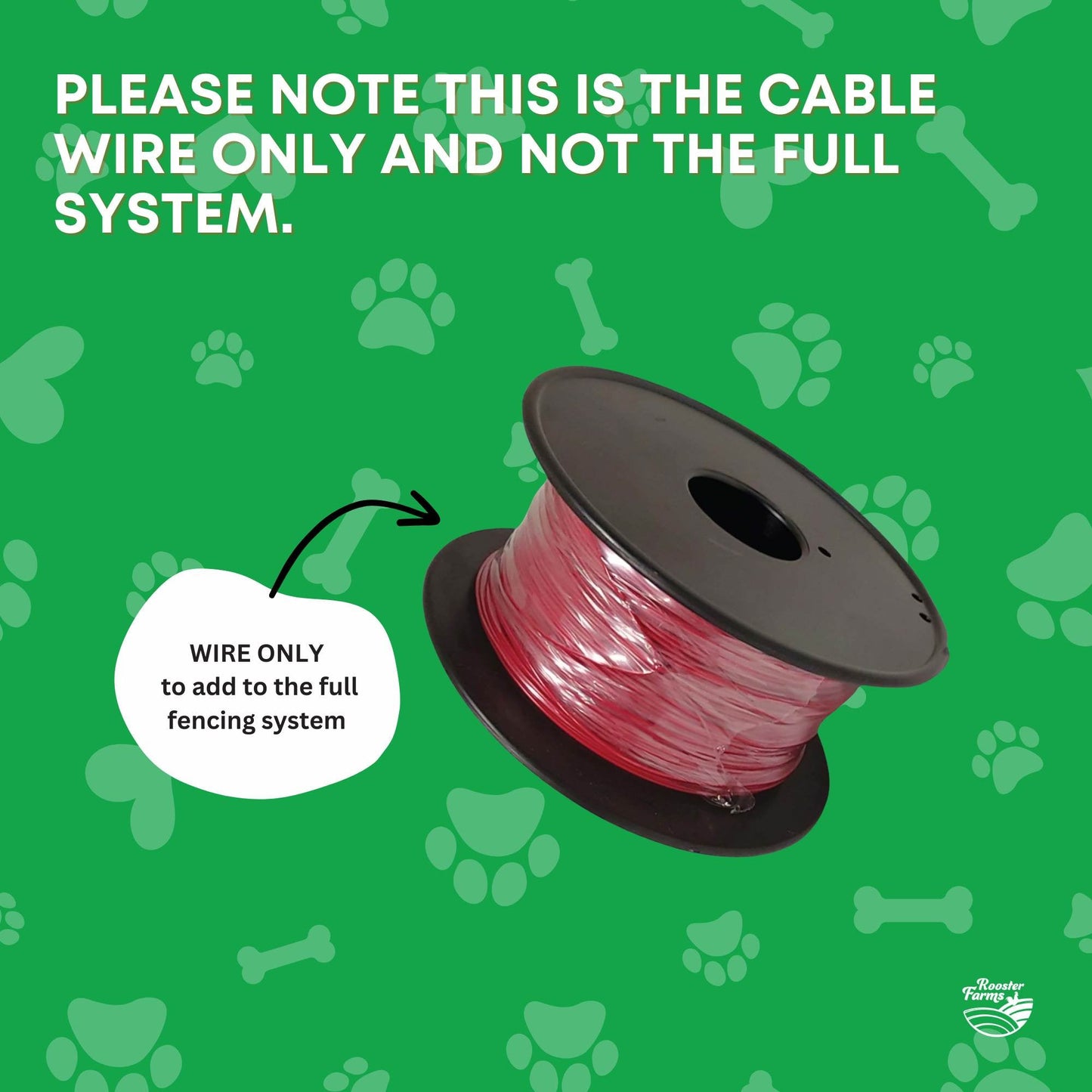 Electric Boundary Wire 500m - 1mm Thick for TP16 Dog Fencing System