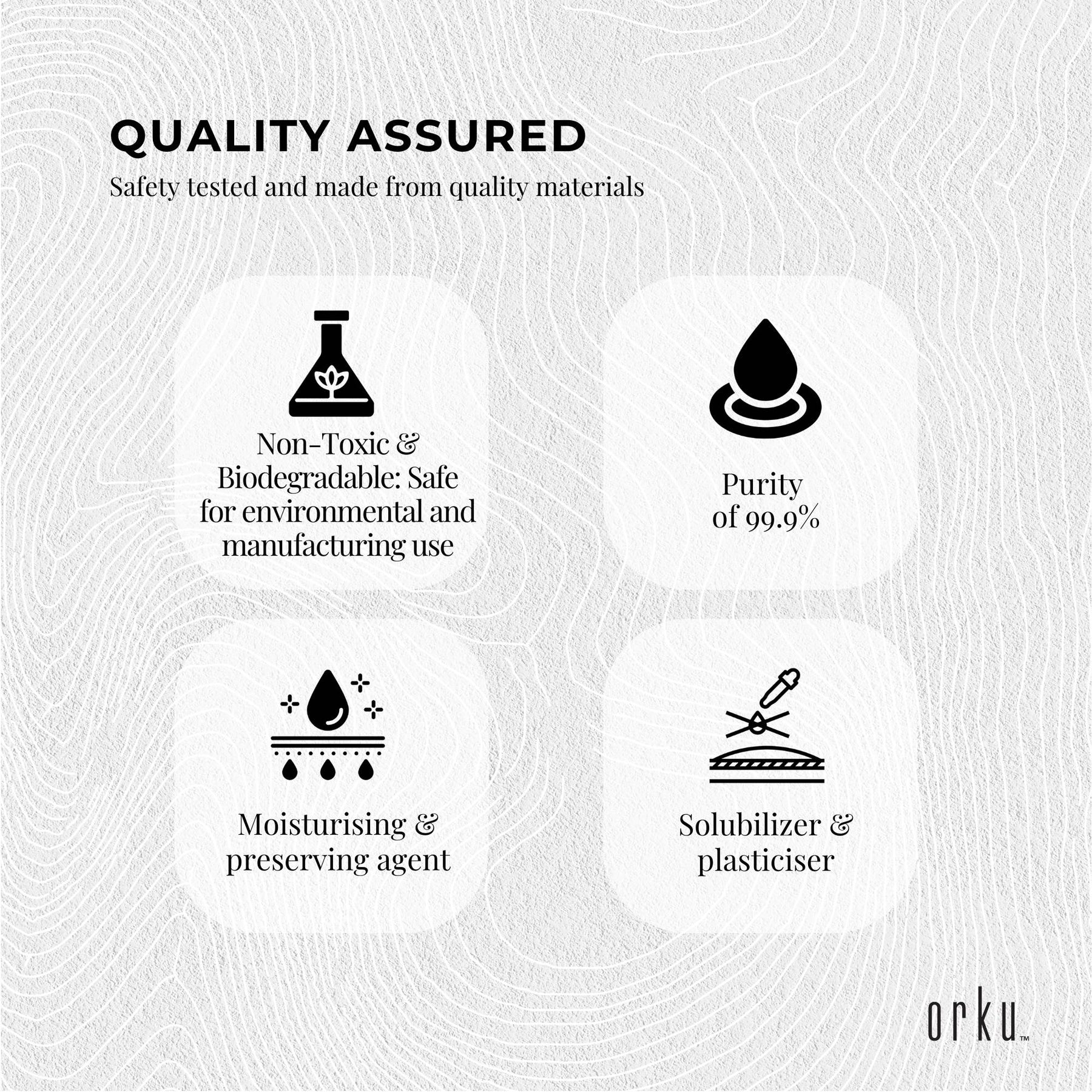 Orku 250ml Glycerine 99.9% Pure USP Food + Cosmetic Grade – Vegetable Glycerol - SuperSaverAU - view 4