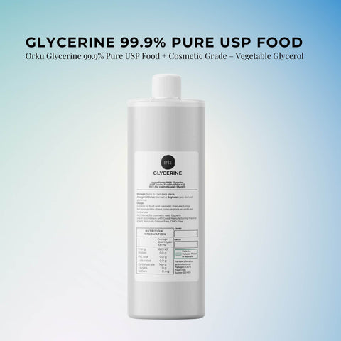 Orku 500ml Glycerine 99.9% Pure USP Food + Cosmetic Grade – Vegetable Glycerol - SuperSaverAU - view 2