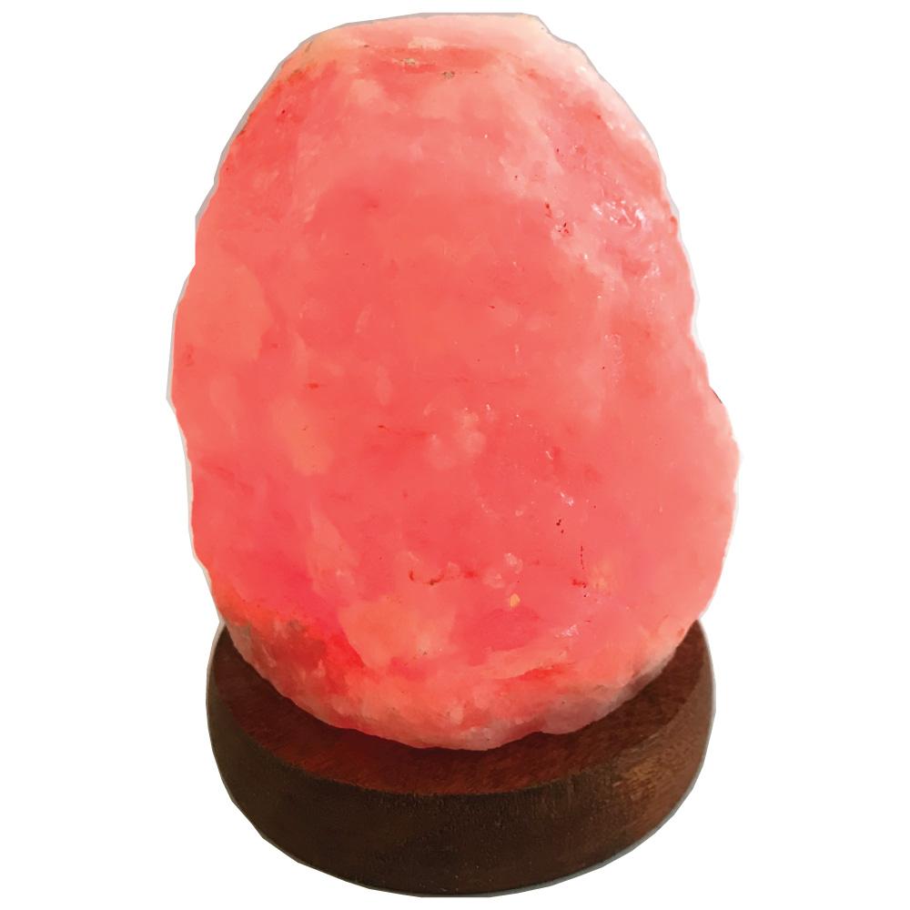 Himalayan Salt Collective USB Red LED Mini Natural Rock Salt Lamp 11.5cm - SuperSaverAU - view 1