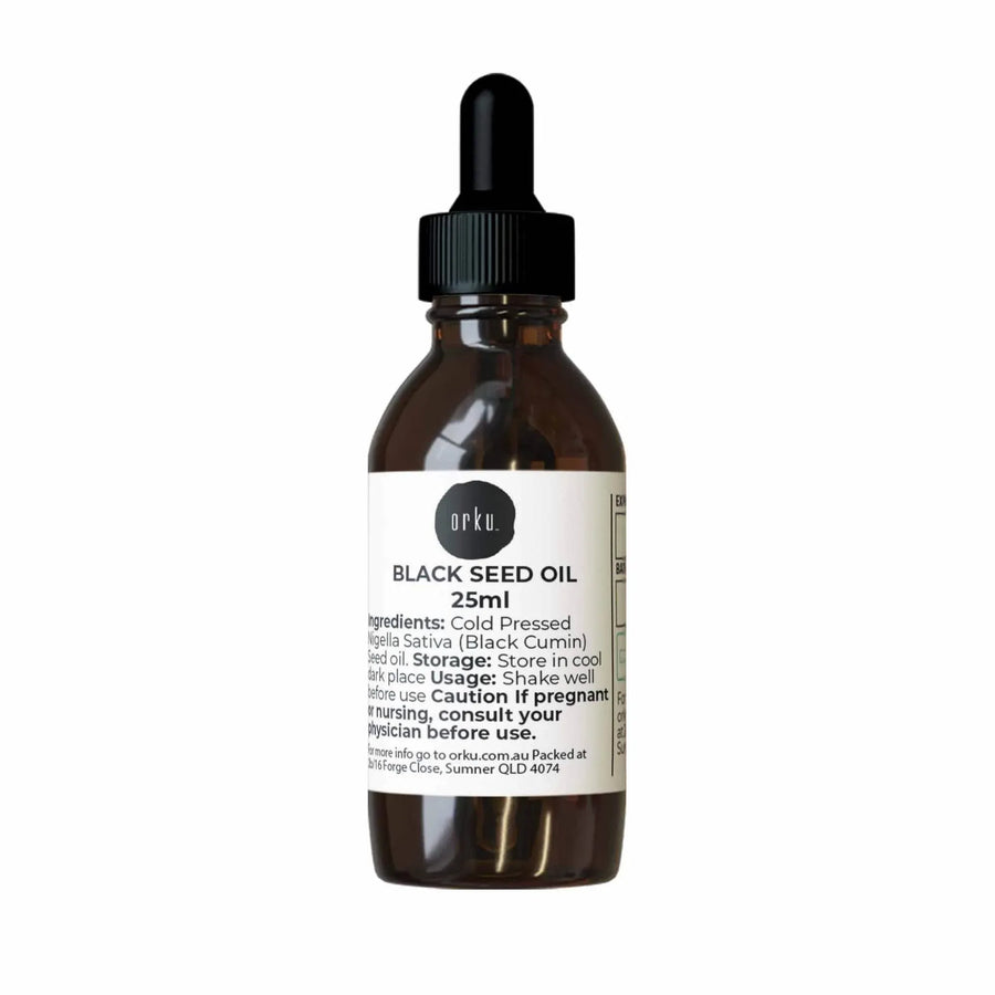 Orku 25ml Pure Ethiopian Black Seed Oil - Cold Pressed, Non-Refined, Vegan
