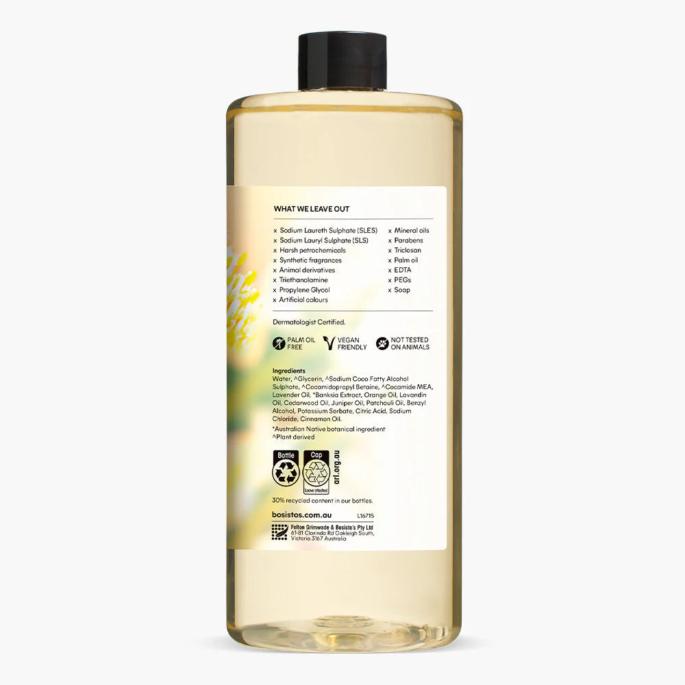 Bosisto's 1L Banksia Flower Lavender Hand Wash Refill - Vegan, Soap Free - SuperSaverAU - view 3