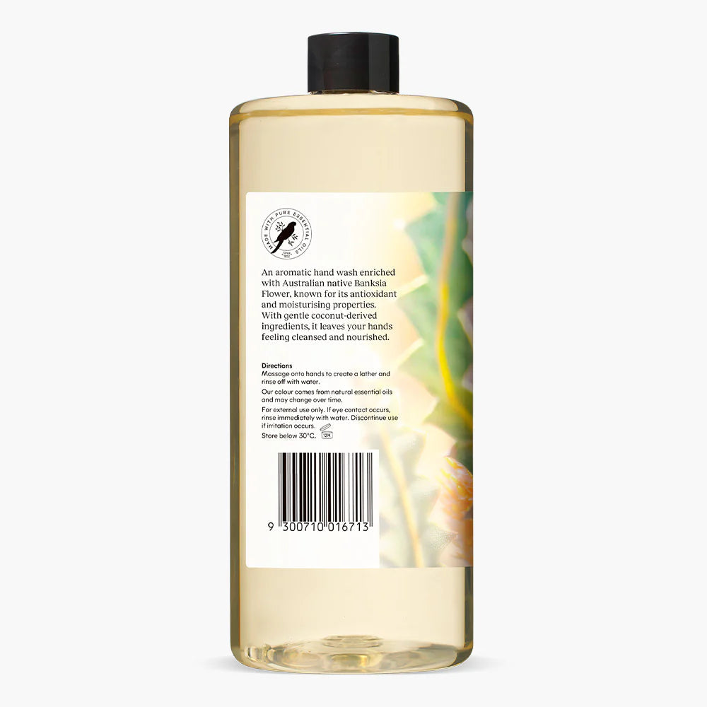 Bosisto's 1L Banksia Flower Lavender Hand Wash Refill - Vegan, Soap Free