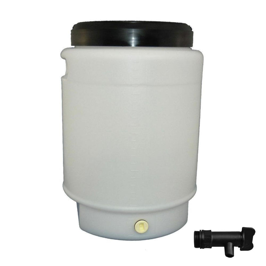 25L Fermenter Keg + Lid + Tap - HDPE Plastic Drum Food Grade Brewing Barrel - SuperSaverAU - view 1
