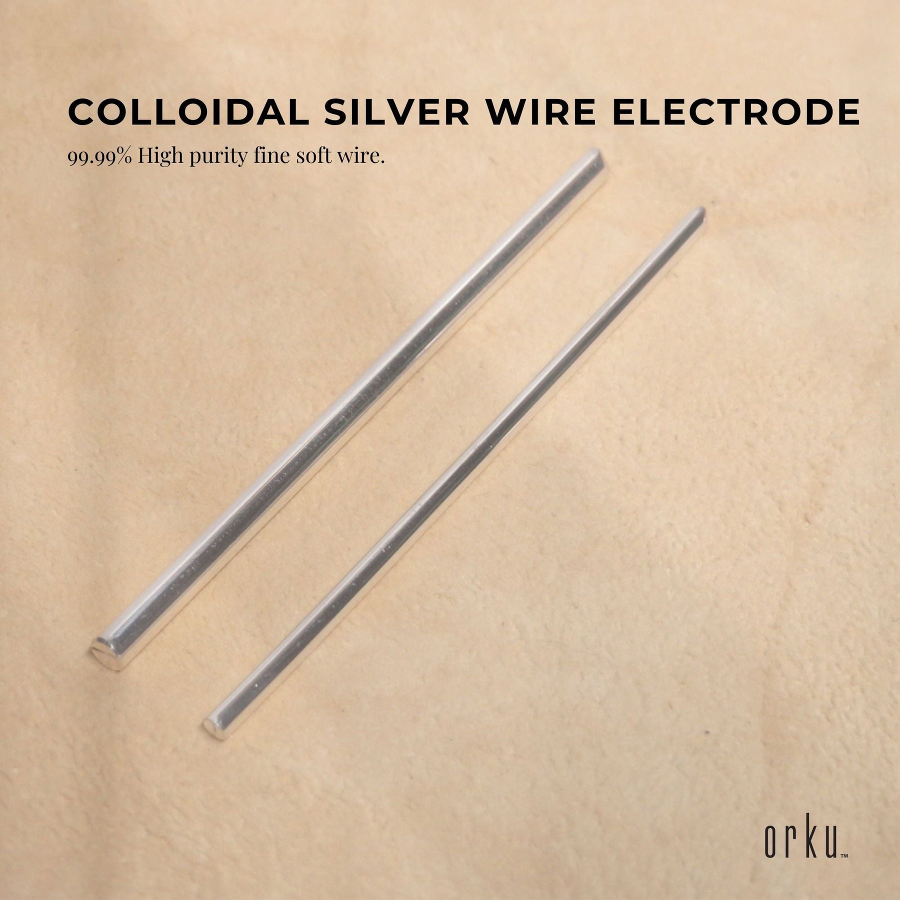 1x 7" Silver Rod 18 Gauge 99.99% High Purity Fine Soft Wire Colloidal Electrode - SuperSaverAU - view 2