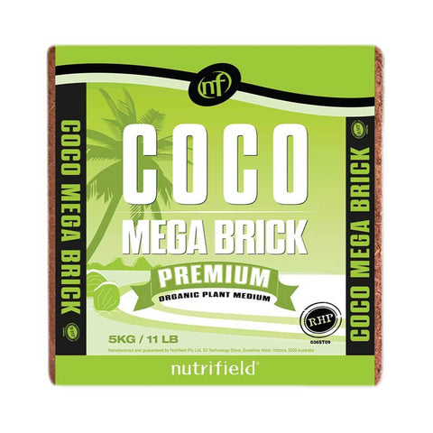 Nutrifield 5Kg Coco Brick Premium Coir Peat Organic Plant Growth Medium 55L - SuperSaverAU - view 1