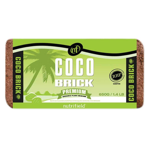 Nutrifield Coco Brick 10 x 650g Premium Coir Peat Organic Plant Growth Media - SuperSaverAU - view 1