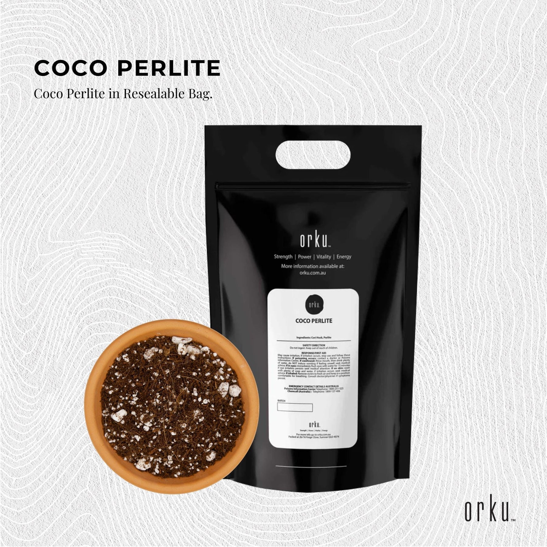 Coco Perlite 5L Mix - 70% Coir Husk, 30% Hydroponic Growing Medium - SuperSaverAU - view 2
