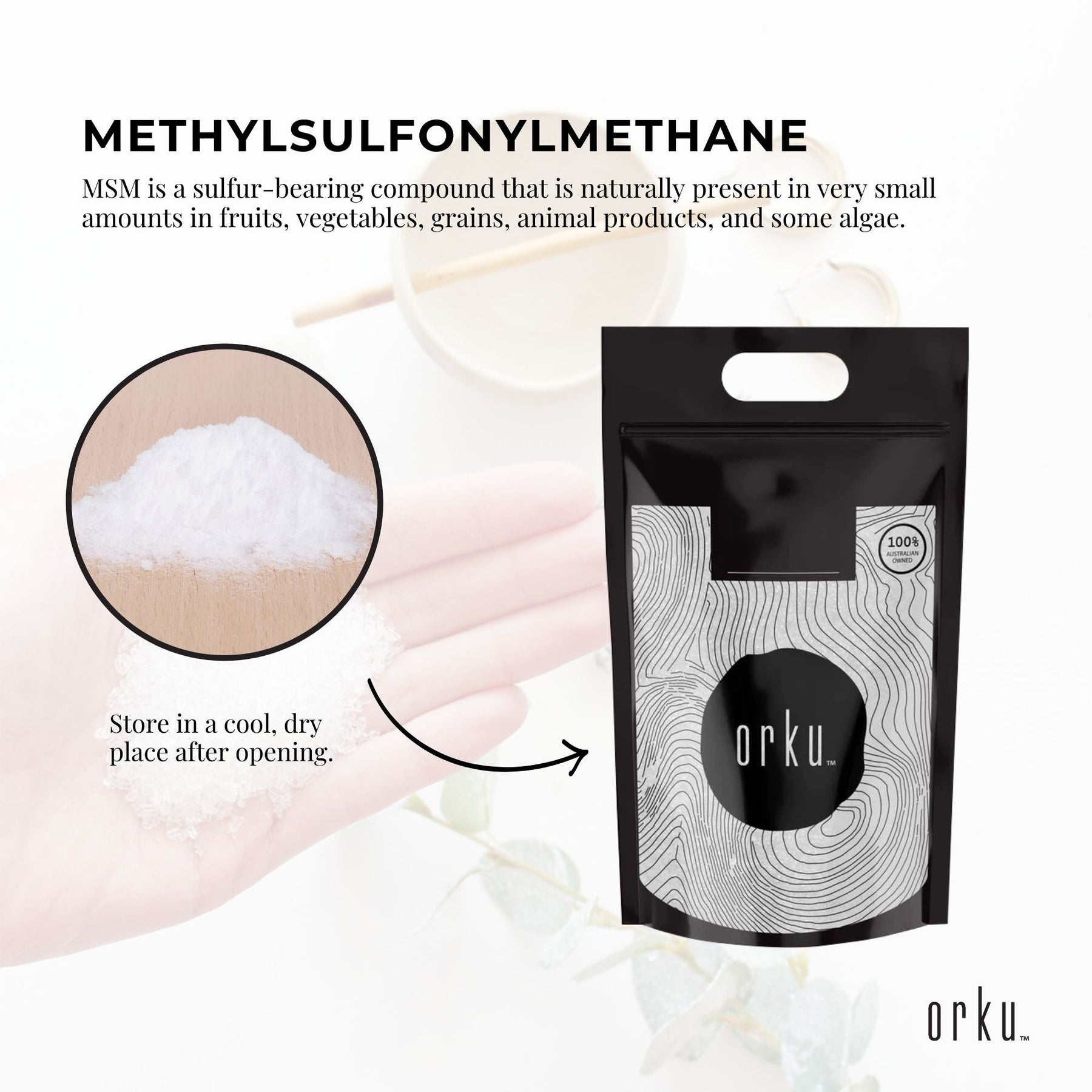 MSM Powder 10kg - 99% Pure Methylsulfonylmethane, Pharmaceutical Grade - SuperSaverAU - view 3