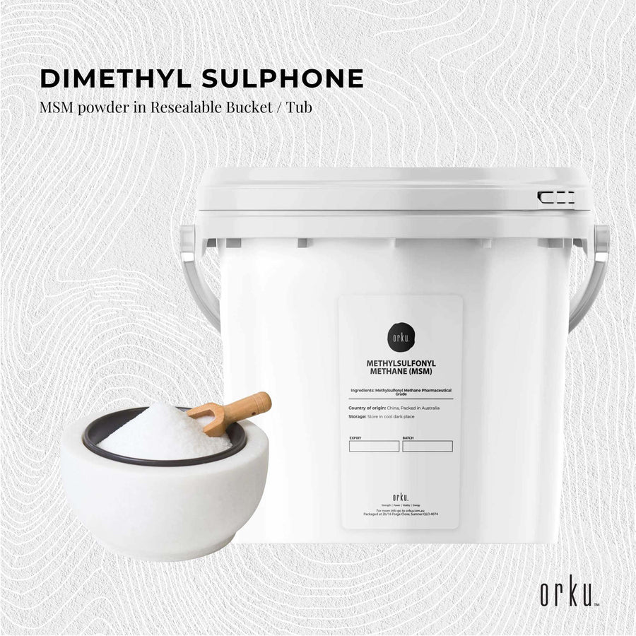 3Kg MSM Powder or Crystals Tub - 99% Pure Methylsulfonylmethane Dimethyl Sulfone - SuperSaverAU - view 1