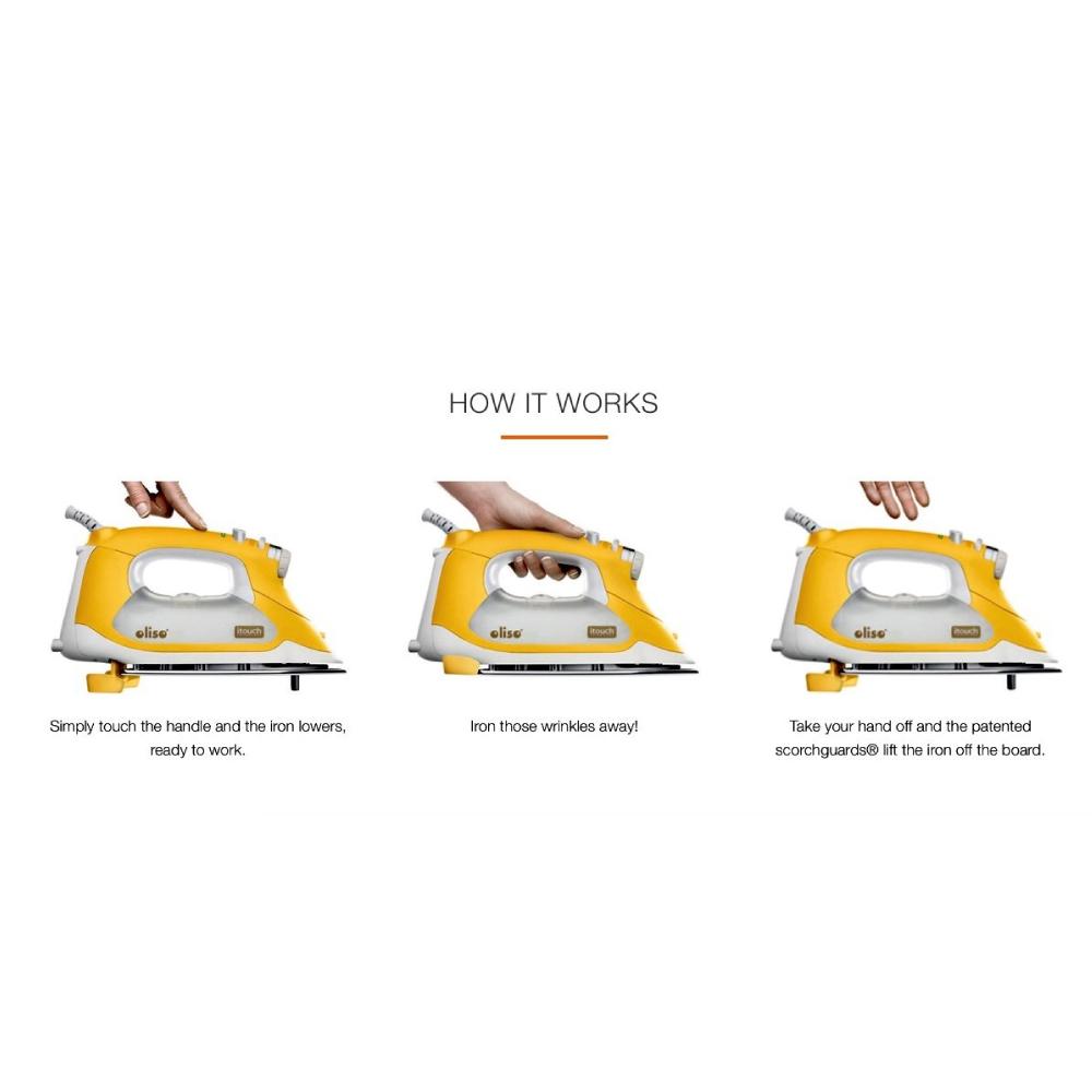 AU Plug Oliso Pro Iron iTouch Smart Technology Clothes Steamer Quilting TG1100 - SuperSaverAU - view 5