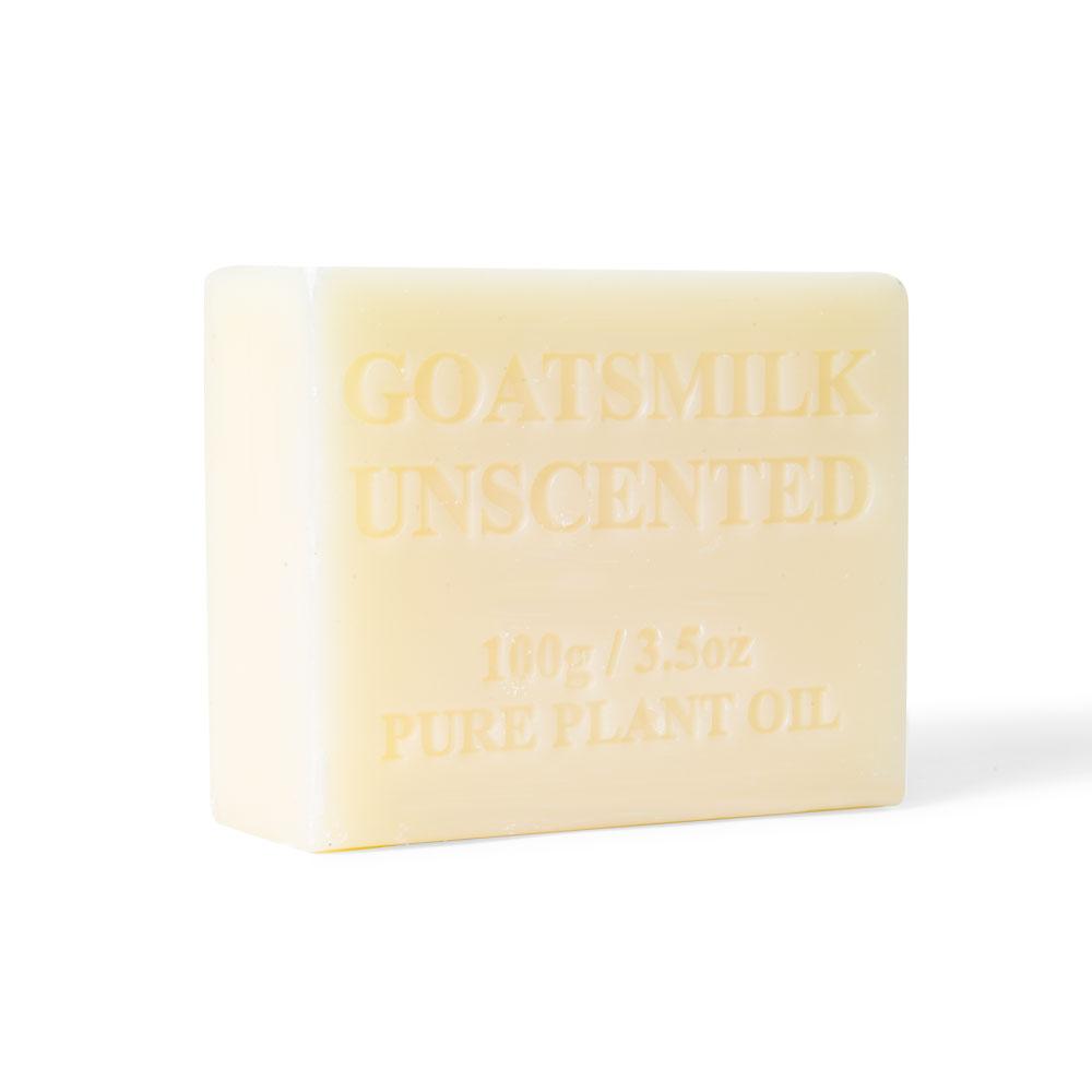 Premium Australian Goats Milk Soap Bars 100 Pack Unscented 100g Sensitive Skin