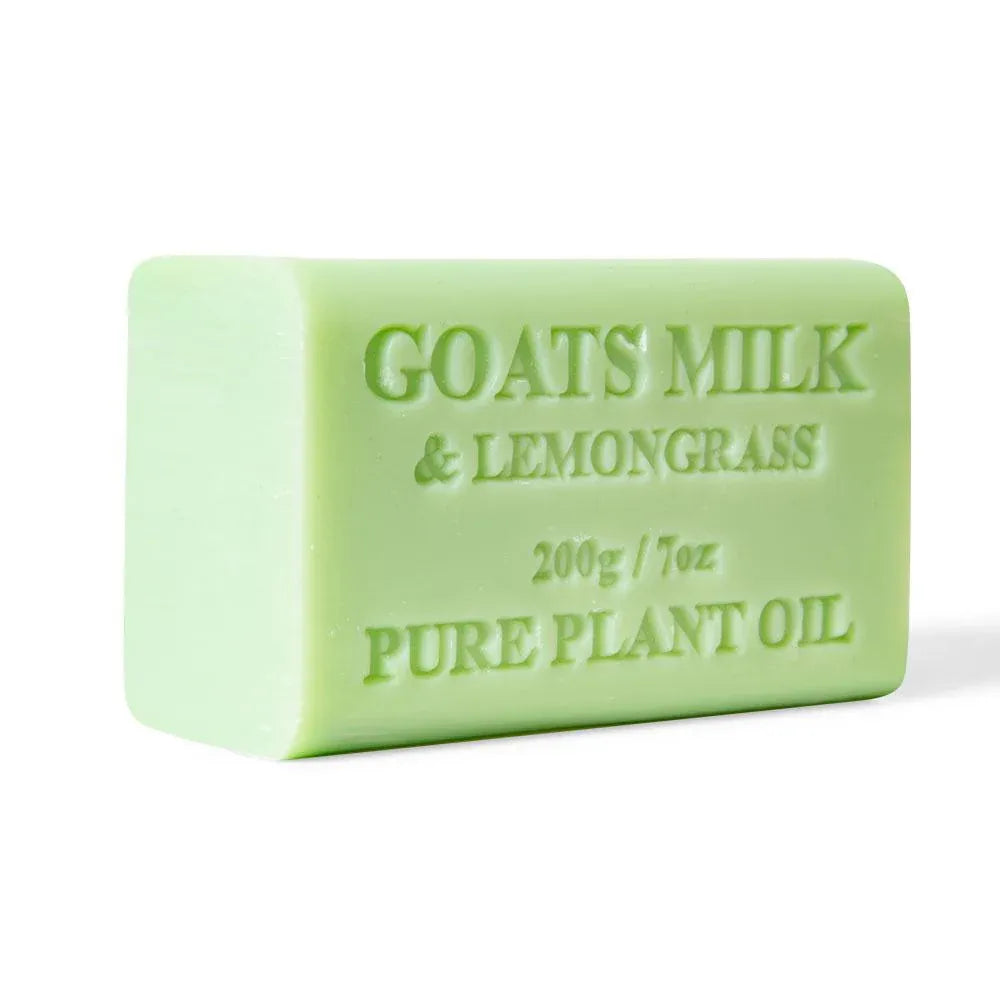 65x 200g Goats Milk Soap Bars Lemongrass Scent Pure Natural Australian Skin Care - SuperSaverAU - view 1