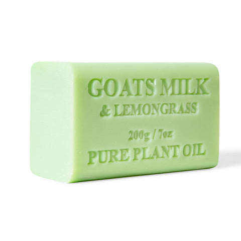 Goats Milk Soap Bars 200g Lemongrass Scent Natural Australian Skin Care - 10 Pack - SuperSaverAU - view 1