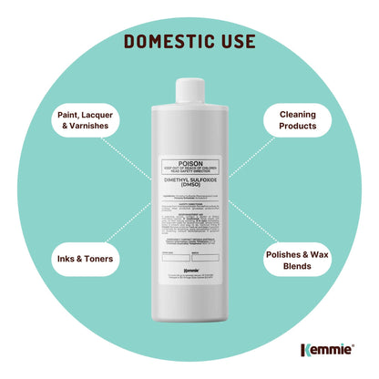 1L DMSO Liquid 99.9% Pure Pharmaceutical Dimethyl Sulfoxide Grade Solvent Bulk