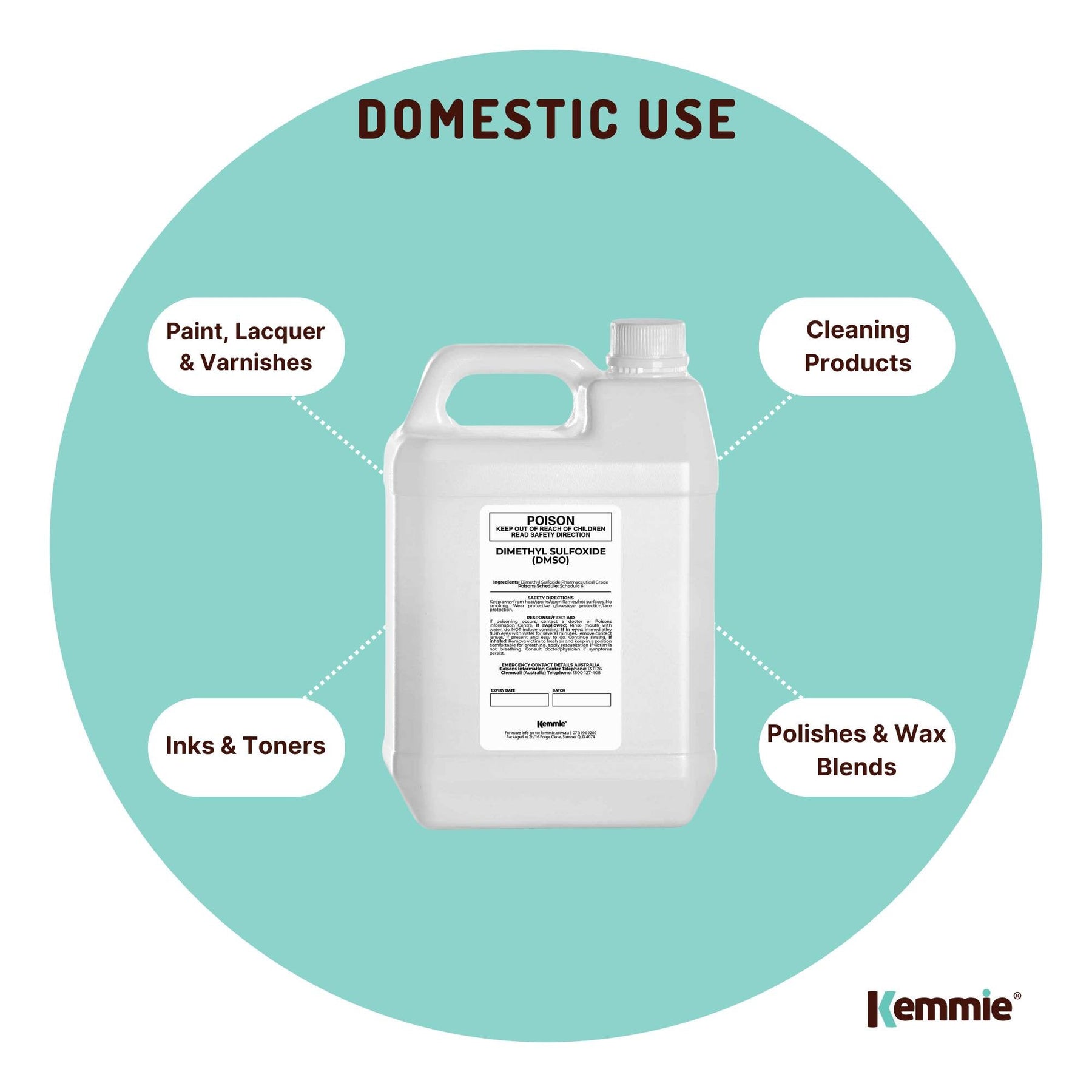 99.9% Pure DMSO Liquid Dimethyl Sulfoxide 5L Pharmaceutical Grade Solvent - SuperSaverAU - view 8