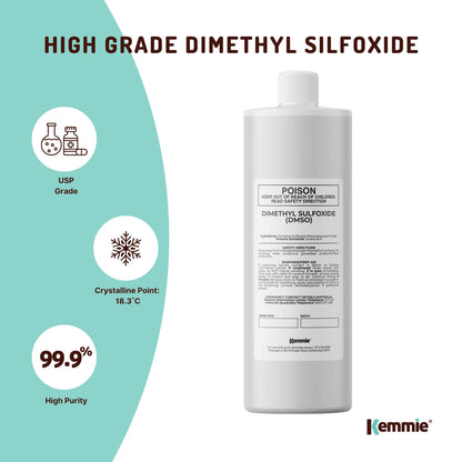 99.9% Pure Pharmaceutical Grade DMSO Liquid 250ml - Dimethyl Sulfoxide