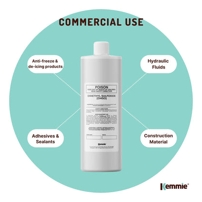 99.9% Pure Pharmaceutical Grade DMSO Liquid 250ml - Dimethyl Sulfoxide