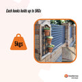 The Brick Hook 5 Pack 76mm Wall Clips Hangers for Pictures & Pot Plants - SuperSaverAU - view 5