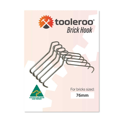 The Brick Hook 10 Pack 76mm Clips Hangers for Pictures & Plants - Stainless Steel