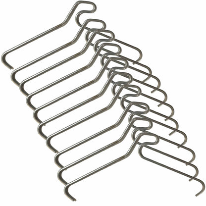 The Brick Hook 10 Pack 76mm Clips Hangers for Pictures & Plants - Stainless Steel