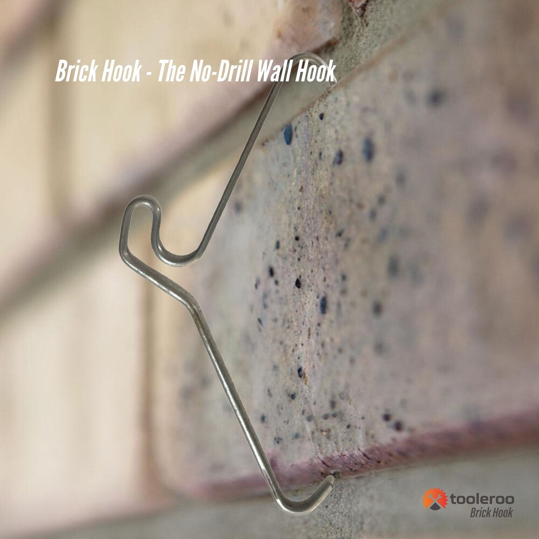 Premium Brick Hooks Wall Crab Clips - 65mm, 10 Pack