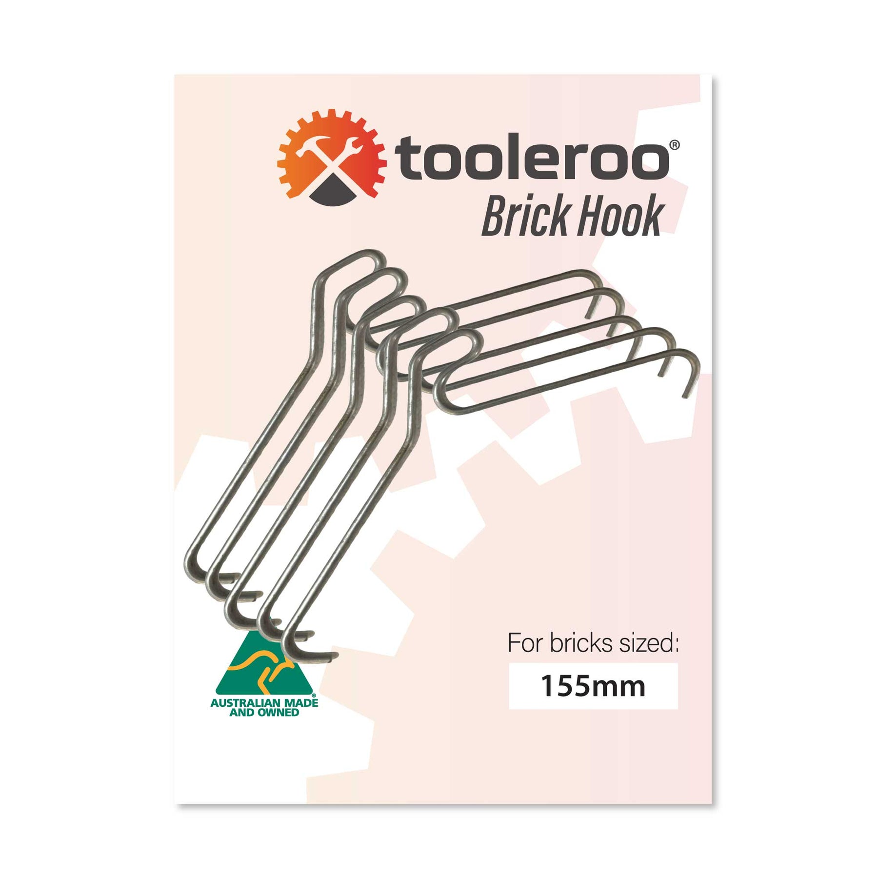 Premium Galvanised Brick Hooks for Pictures & Plants - 10 Pack, 155-165mm
