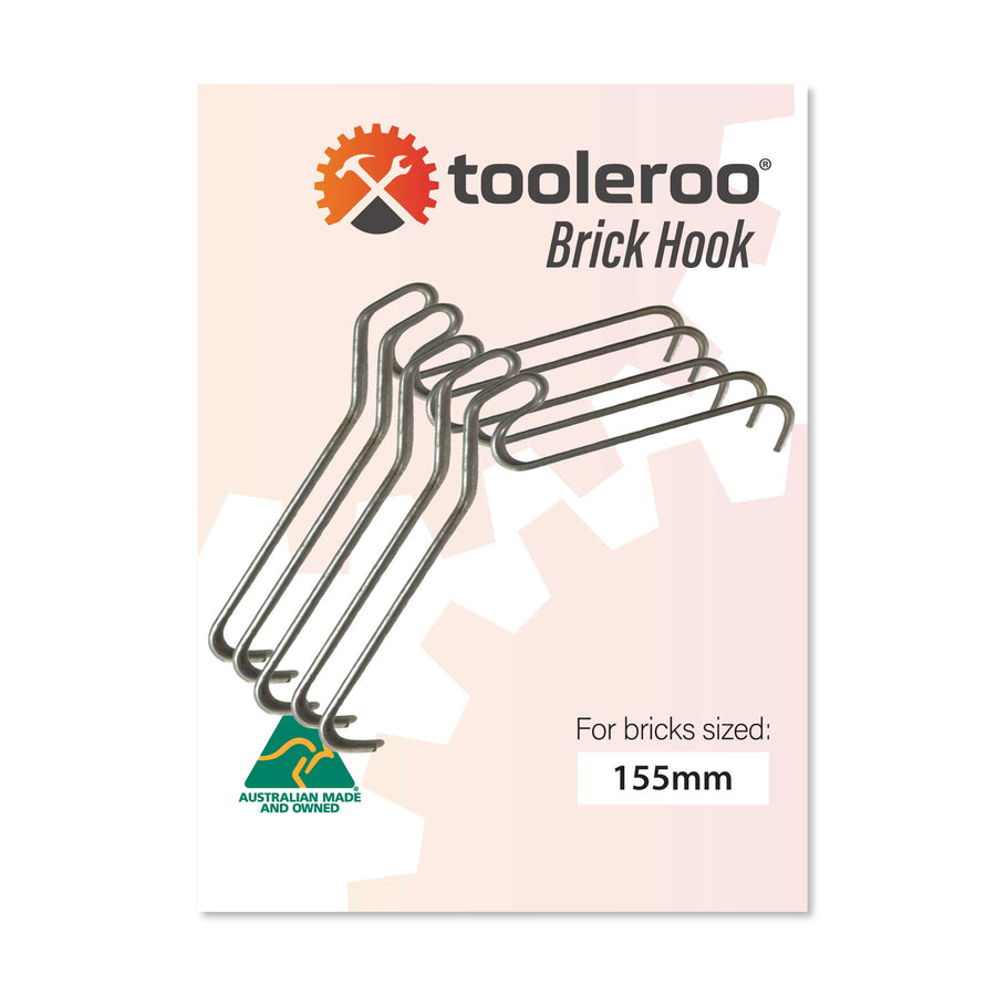 Premium Galvanised Brick Hooks for Pictures & Plants - 10 Pack, 155-165mm