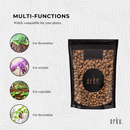 Hydro Clay 1L Organic Expanded Clay Balls for Hydroponic Plant Growth