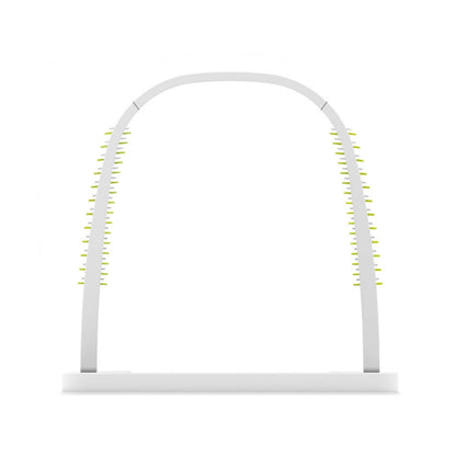 All For Paws Grooming Arch - L 22.4 x W 33.4 x H 32 - Multi-Feel Bristles, Catnip Board, 2 Toys