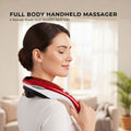 Handheld Body Massager Red 6 Massage Heads Adjustable Speeds 28W Vibration - SuperSaverAU - view 2