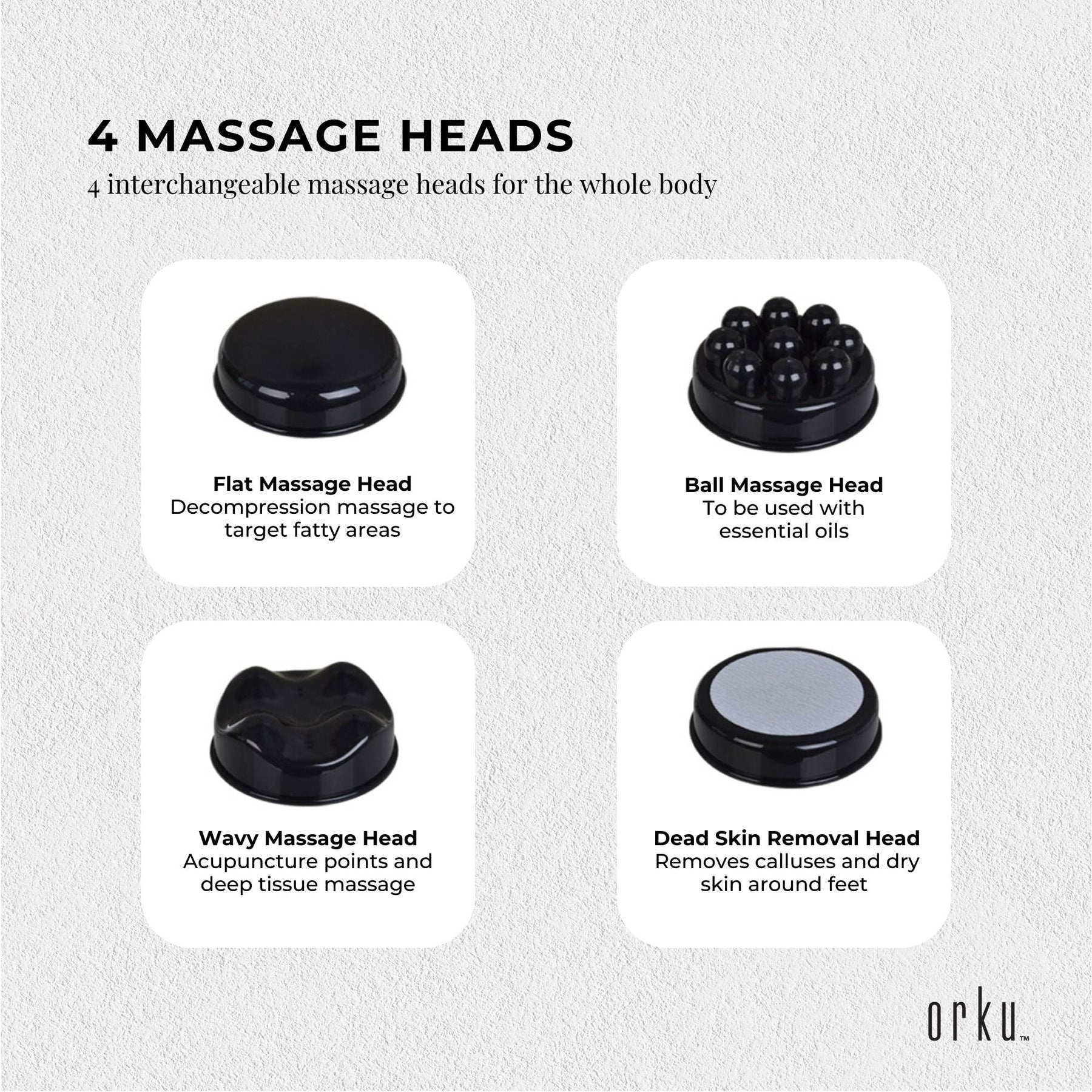 Full Body Vibration Handheld Massager - 4 Massage Heads Neck Shoulders Back Legs - SuperSaverAU - view 3